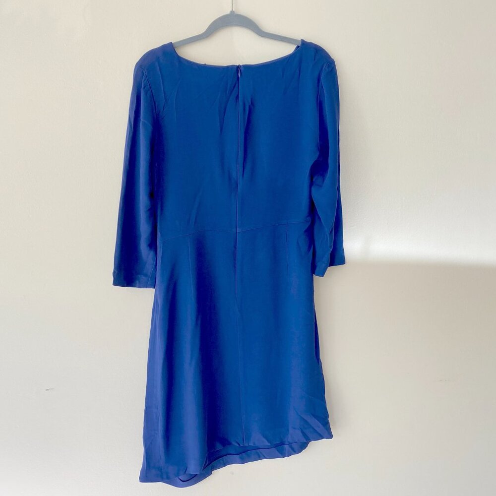 Italian blue asymmetric dress